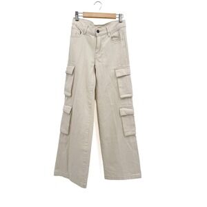 PacSun Cargo Pants Women 22 Tan 90's Baggy Cargo High Waisted Wide Leg